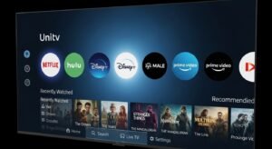 Unitv V10 home screen interface