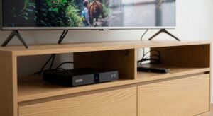 Unitv V10 on a TV stand